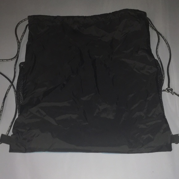 PINK string back pack in blue - Picture 2 of 4